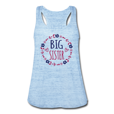 Geschenkidee Schwester Tank Top - Big Sister Geschenkidee Schwestern Blumenranke süß