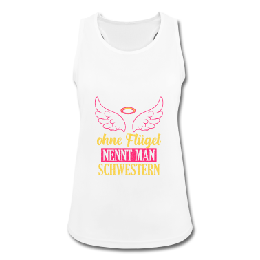 Geschenkidee Schwester Tank Top - Schwester Engel Geschwister Geschenkidee