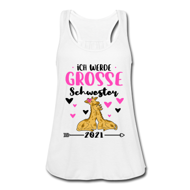 Geschenkidee Schwester Tank Top - Ich werde grosse Schwester 2021 Geschenkidee