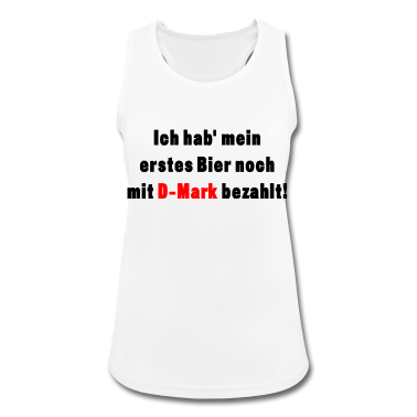 Geschenkidee Schwester Tank Top - Bier mit D-Mark bezahlt Geschenk Geschenkidee Schw