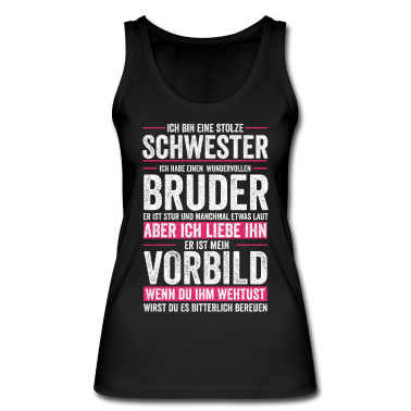Geschenkidee Schwester Tank Top - Schwester Bruder Geschwister Geschenkidee