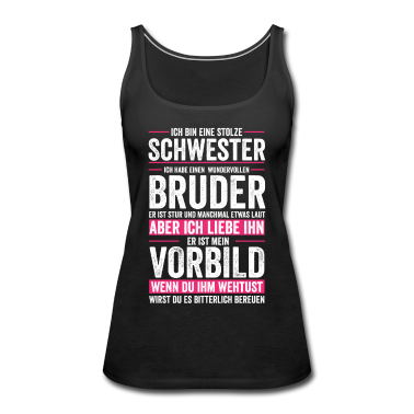 Geschenkidee Schwester Tank Top - Schwester Bruder Geschwister Geschenkidee