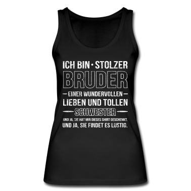 Geschenkidee Schwester Tank Top - Bruder Schwester Geschenkidee Stolzer