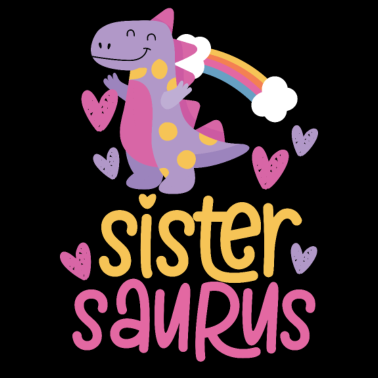 Motiv Schwester Saurus Geschenkidee für Kinder