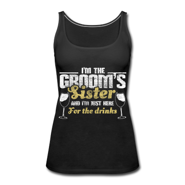 Geschenkidee Schwester Tank Top - Schwester des Bräutigams Familie Geschenkidee