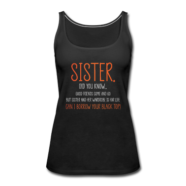 Geschenkidee Schwester Tank Top - Schwester Schwestern