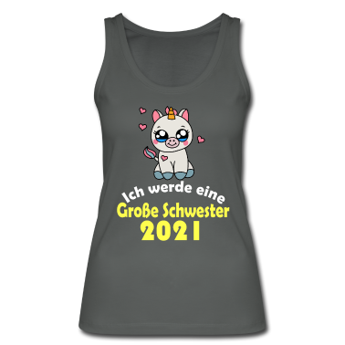 Geschenkidee Schwester Tank Top - Große Schwester 2021 Einhorn