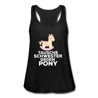 Geschenkidee Schwester Tank Top - Schwester Pony Geschenkidee Geburtstag