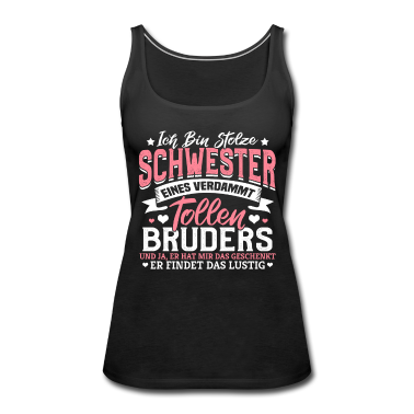 Geschenkidee Schwester Tank Top - Schwester Geschenk Lustig Geek Geschenkidee