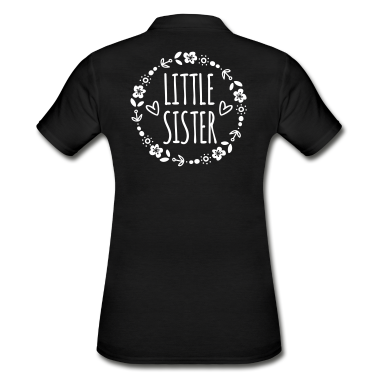 Geschenkidee Schwester Poloshirt - Kleine Schwester Geschenkidee Schwestern Herz süß