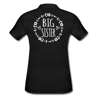 Geschenkidee Schwester Poloshirt - Große Schwester Geschenkidee Schwestern Herz süß