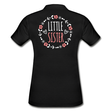 Geschenkidee Schwester Poloshirt - Kleine Schwester Geschenkidee Schwestern Herz süß