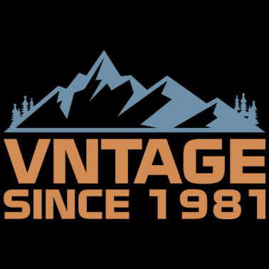 Motiv Vintage since 1981 Geburtstag Geschenk 40 Jahre