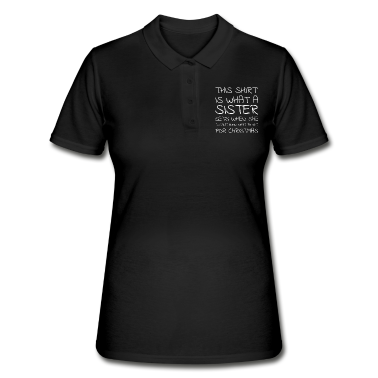 Geschenkidee Schwester Poloshirt - Geschenkidee Schwester Weihnachten Sister Shirt