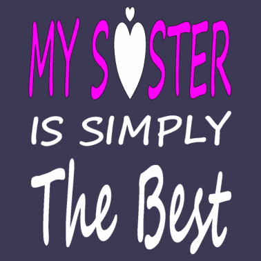 Motiv beste Schwester coole Schwester Geschenkidee