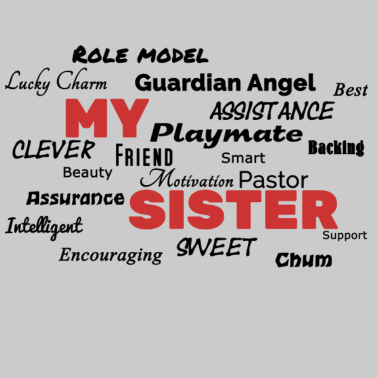 Motiv Meine Schwester ist.. Geschenkidee Geschwister
