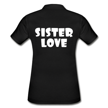 Geschenkidee Schwester Poloshirt - Schwesterliebe Bruder Schwester Geschenkidee