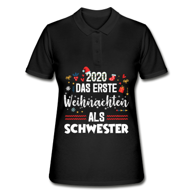 Geschenkidee Schwester Poloshirt - Weihnachten - Schwester