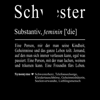 Motiv Schwester Geschwister Familie Geschenkidee