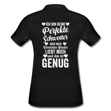 Geschenkidee Schwester Poloshirt - Schwester Geschwister Familie Geschenkidee