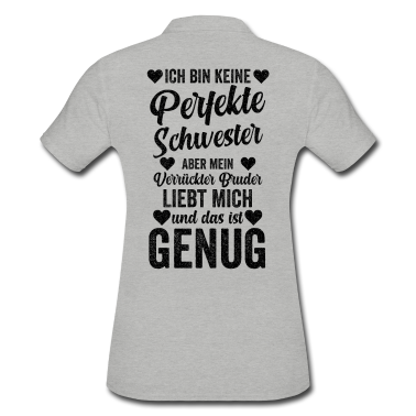 Geschenkidee Schwester Poloshirt - Schwester Geschwister Familie Geschenkidee