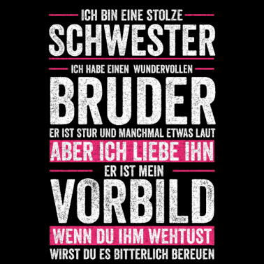 Motiv Schwester Bruder Geschwister Geschenkidee