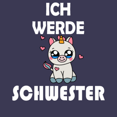 Motiv Ich werde Schwester Einhorn Shirt für Kinder