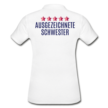 Geschenkidee Schwester Poloshirt - Beste Schwester Geschwister sister Geschenkidee