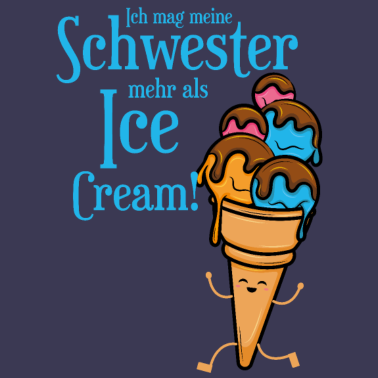 Motiv Schwester Geschwister Liebe Geschenkidee Bruder