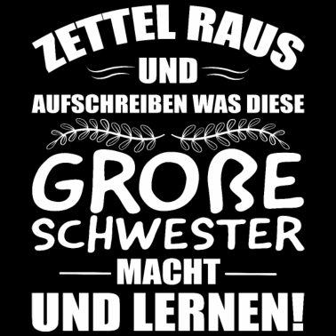 Motiv Große Schwester Geburt Geschwister Kinder Spruch
