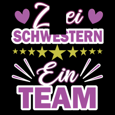 Motiv Zwei Schwestern Zusammen, Spruch, Geschenkidee