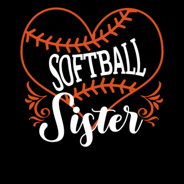 Motiv Softball Schwester Baseball Sport Geschenkidee