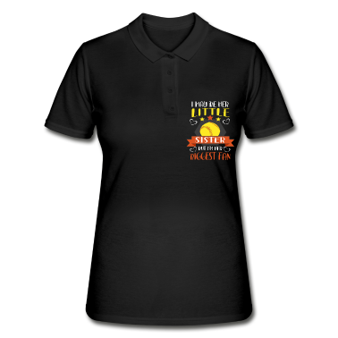 Geschenkidee Schwester Poloshirt - Softball Schwester Baseball Sport Geschenkidee