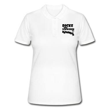 Geschenkidee Schwester Poloshirt - Dicke sind schwerer zu kidnappen Geschenkidee