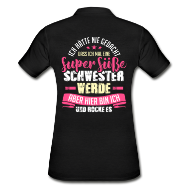 Geschenkidee Schwester Poloshirt - Schwester