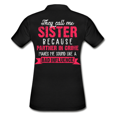 Geschenkidee Schwester Poloshirt - Schwester