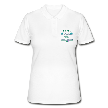 Geschenkidee Schwester Poloshirt - Schwestern Familienspaß Ich bin die coole Schwester