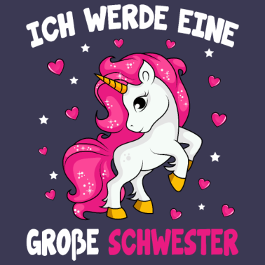 Motiv Große Schwester 2021 Einhorn Geschenkidee Mädchen