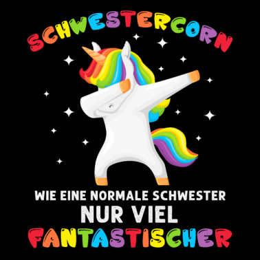 Motiv Schwester Schwestern Einhorn Geschenk