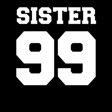 Motiv Schwester 99 1999 Geschenk Zahl Geschenkidee