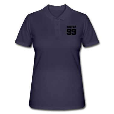 Geschenkidee Schwester Poloshirt - Schwester 99 1999 Geschenk Zahl Geschenkidee