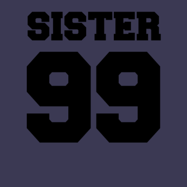 Motiv Schwester 99 1999 Geschenk Zahl Geschenkidee