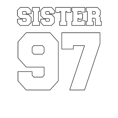 Motiv Schwester 97 1997 Geschenk Zahl Geschenkidee