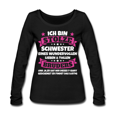 Geschenkidee Schwester Langarmshirt - Schwester Weihnachten Geschenkidee