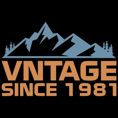 Motiv Vintage since 1981 Geburtstag Geschenk 40 Jahre