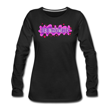 Geschenkidee Schwester Langarmshirt - Lieblingsschwester Schwester Schwestern Geschenk