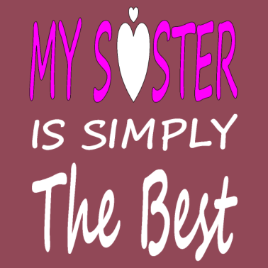 Motiv beste Schwester coole Schwester Geschenkidee