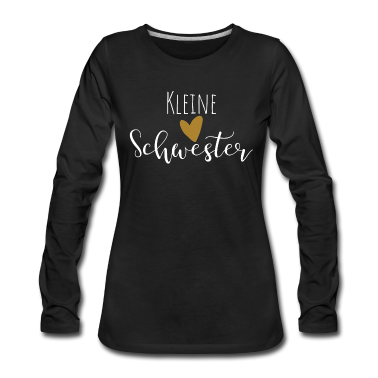 Geschenkidee Schwester Langarmshirt - Kleine Schwester Geschenk Schwesterherz