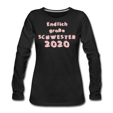 Geschenkidee Schwester Langarmshirt - Große Schwester Geschenkidee