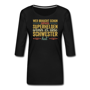 Geschenkidee Schwester Langarmshirt - Schwester Geschwister Bruder Geschenkidee